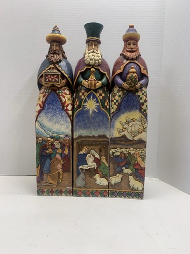 Jim Shore 2005 Three Wise Men Nativity Scene Set Of 3 20” Large FANTASTIC!! - Picture 8 of 10