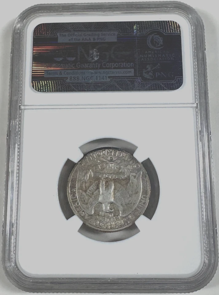 1932 D Washington Silver Quarter NGC XF Details Key Date Toned - Image 4 of 4