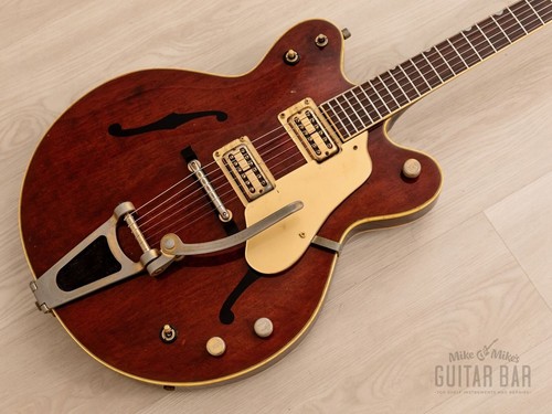 1978 Greco Country Artist Vintage Hollowbody Walnut w/ Maxon FilterTrons, Case