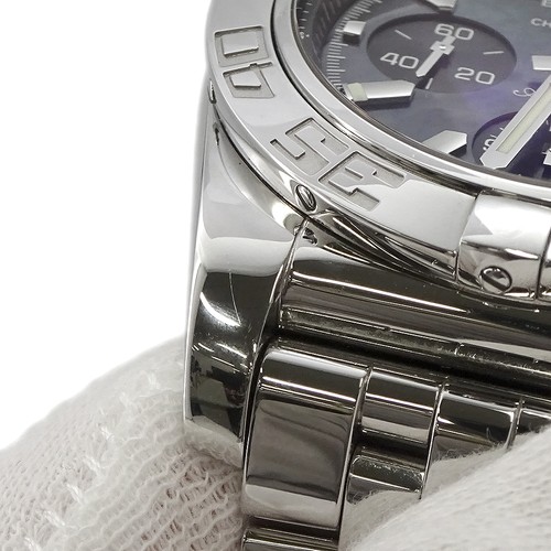 BREITLING Chronomat 44 Japan Limited Edition 400 44mm Stainless Steel Black ... - Picture 7 of 16