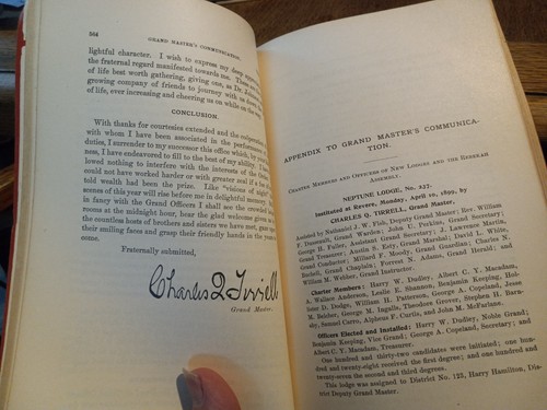 1899 IOOF MASSACHUSETTS INDEPENDENT ORDER OF ODD FELLOWS GRAND LODGE PROCEEDINGS - Picture 6 of 16