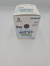 L’eggs Sheer Energy Size Q Suntan Control Top Sheer Tights Medium Support (2)