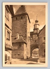 Rothenburg o. Tauber RPPC Röderbogen Gate Tower Germany c.1940 Real Photo Postca