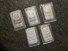 5 x 1 Troy ounce of .999 Silver Bar In Plastic - APMEX