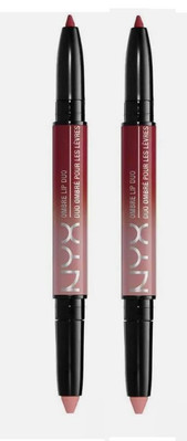 (Pack 2) Nyx Professional Makeup Ombre Lipstick Duo Freckles & Speckles 0.004 Oz