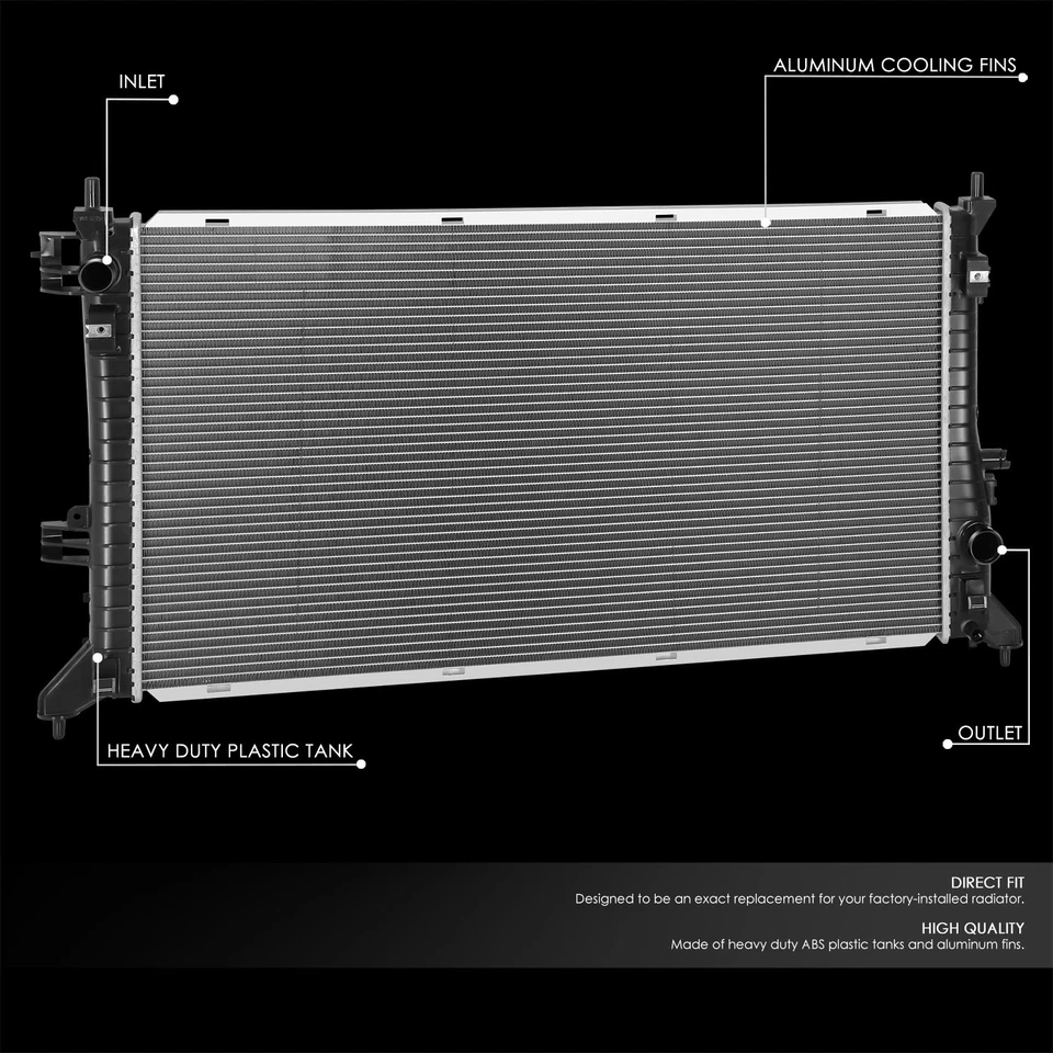 Radiador de aluminio Fit 19-23 Escalade Suburban Silverado Sierra 2,7 3,0 L DPI13843 Foto 2 de 4