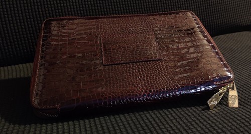Versace Pochette Krokodil bordeaux - Bild 2 von 4