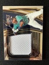 2020 Panini Select - Rookie Jumbo Swatches Kyle Lewis #RJS-KL Holo (MEM, RC)