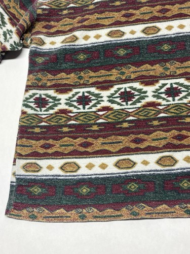 Vintage Tribal Azteken Funky Mock Neck Boxy Relaxed Dolman Sleeve Top Size M Herbst Boho - Bild 18 von 24