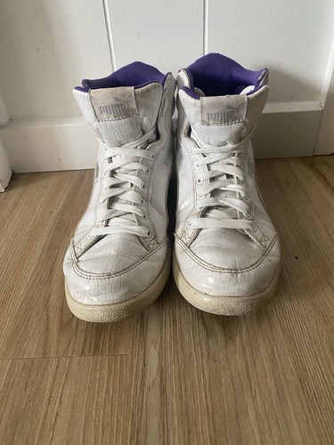 Puma Hi top Sneakers Trainers Shoes Size 5c - Picture 3 of 6