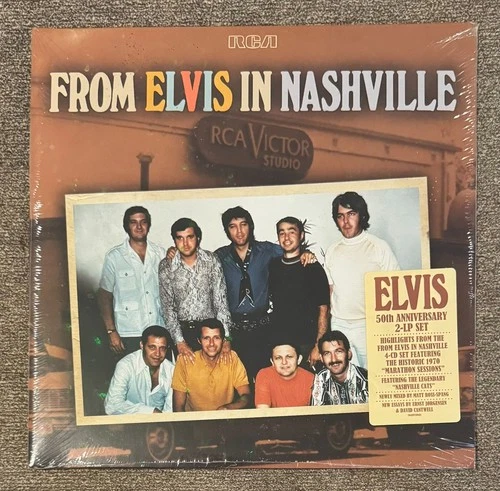 From Elvis In Nashville 50th Anniversary 2x Vinyl LP w/ Hype Sticker New Sealed
