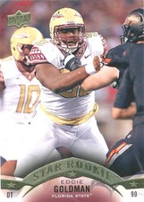 UPPER-DECK Eddie Goldman RC COMMANDERS FALCONS BEARS FSU SEMINOLES