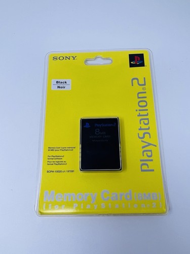 Sony PlayStation 2 PS2 8MB Schwarz Memory Card SCPH-10020 Factory Sealed OEM