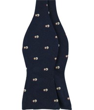 Tommy Hilfiger Mens Snowman Self-tied Bow Tie, Blue, One Size