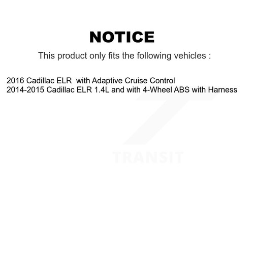 Front Wheel Hub Bearing And ABS Sensor Kit For Cadillac ELR K7S-103198 - Picture 2 of 11