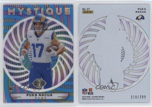 2023 Panini Illusions Mystique Light Blue /299 Puka Nacua #27 Rookie RC