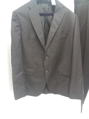 BOSS HUGO BOSS Men's Classic Black Formal 2 Piece Suit Preloved 100% Wool 48/40 - Bild 2 von 13