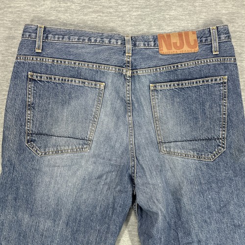 Nautica Jeans Mens 36x30 Medium Blue Wash Baggy Relaxed Fit Denim Pants - Picture 8 of 14