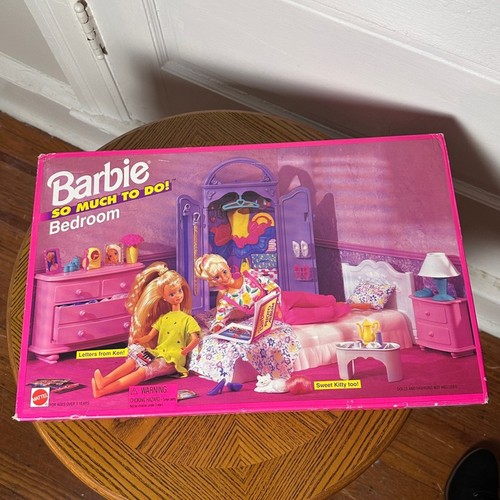 Juego de dormitorio Barbie So Much To Do 1995 vintage Mattel 67162 nuevo en caja - Imagen 14 de 15