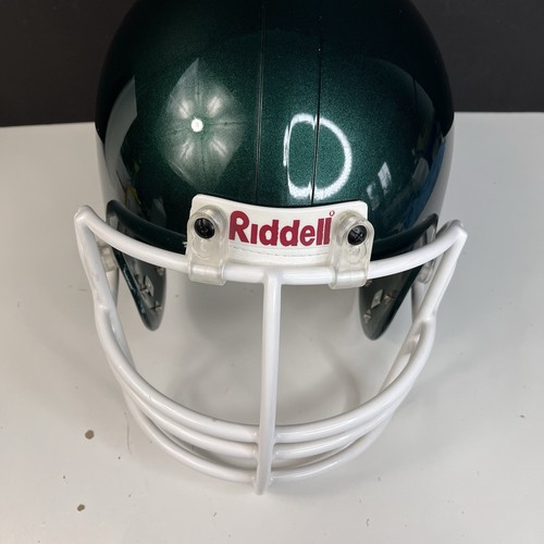 VTG Riddell VSR4 XL Football Helmet Glossy Green Small Ear Hole 1999 Brady Style - Picture 9 of 17