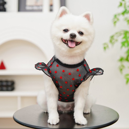 Pet Clothing Dog Heart Printed T-Shirt Tee Shirts for Large Small Dogs Summer # - Picture 15 of 24