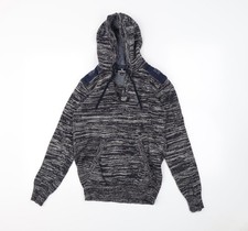 Womens UK Size M Twisted Soul Blue Pullover Hoodie