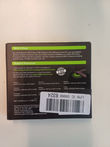 AX300 Wifi 6 Nano Adapter - Bild 2 von 3