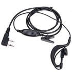 2Pin Covert Headset Earpiece Mic for KENWOOD BAOFENG UV5R Radio Walkie Talkie