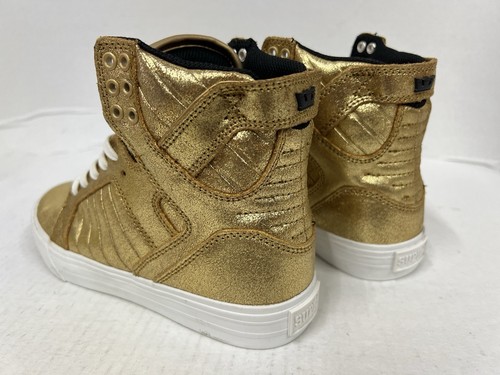 SUPRA SKYTOP SKATE SHOES IN GOLD Women’s 6.5 US | New | Free Ship! - Picture 5 of 6