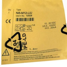 1 PCS TURCK Ni5-M12-LiU Inductive Proximity Sensor 1535536