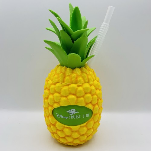 Disney Cruise Line Ananas Kunststoff Sipper Lookout Cay Souvenir 🔥