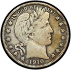 1910 Barber Half Dollar Scarce VF