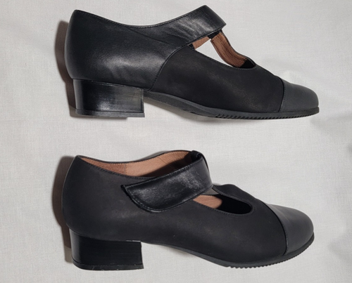 BEAUTIFEEL WOMENS BLACK LEATHER PUMPS 6050 SIZE 39 EU 9.5 US 1-1/4" HEEL - Picture 11 of 14