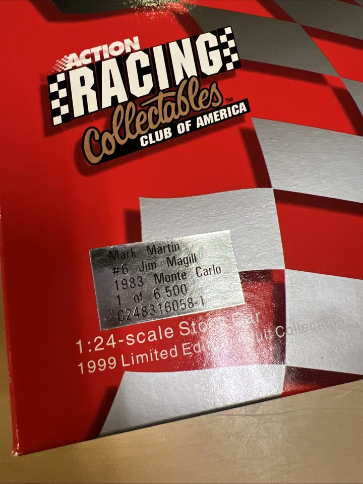 ACTION RACING #6 Mark Martin 1983 Jim Magill Chevrolet Monte Carlo 1:24 BANK  - Image 2 of 4