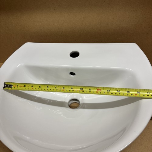 Lavabo Saneux Claudia 500 mm x 420 mm 1 orificio para grifo - montado en la pared - CL050B  - Imagen 12 de 14