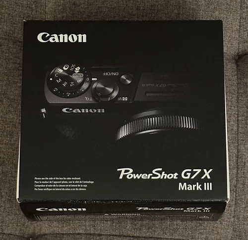 Canon PowerShot G7 X Mark III 20.1 Megapixel Digital Camera - Black IN HAND