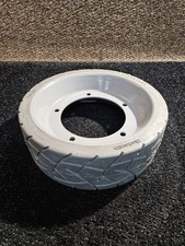 (QTY 1) Total Source 15x5 Gray Mould On Non-Marking Tread Forklift Tire