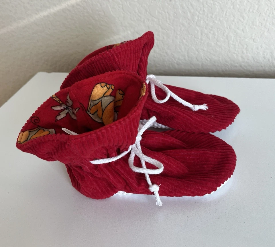 Rojo Pana Bebé TV Botines/Suela Suave Zapatos TALLA GRANDE Foto 2 de 4