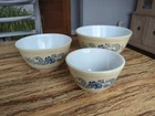 Set Of Pyrex HOMESTEAD 401, 402, & 403 Bowls Excellent Condition!