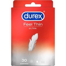 30 Stück Durex Feel Thin Ultra Dünn Kondome Liebe Sex Ultradünn