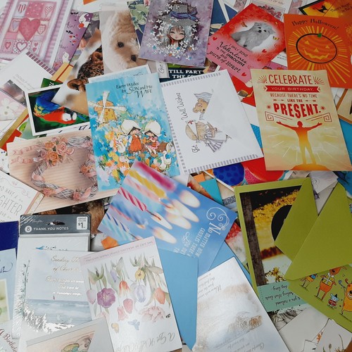 HUGE! Lot of 350+ Assorted Greeting Cards 16 lbs. Birthday, Easter & More!