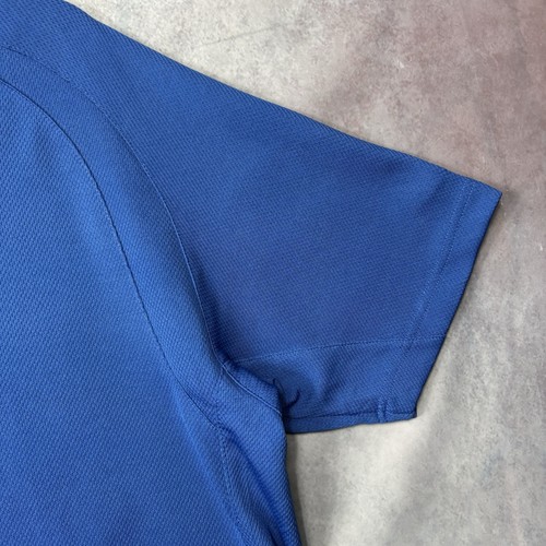 Nike Blue Performance Training T-Shirt Men's Size L Embossed Logo Vintage 2000s - Picture 7 of 16