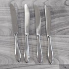 4 WMF Cromargan SHADOWPOINT Stainless (8 1/8") Knives (Germany) Modern Hollow