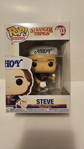 🔥🔥Funko Pop Stranger Things 🔥Steve Harrington🔥 #803 Scoops Ahoy🔥 Figure