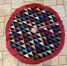 Dillards Quilted Christmas Tree Velour 49”NWT