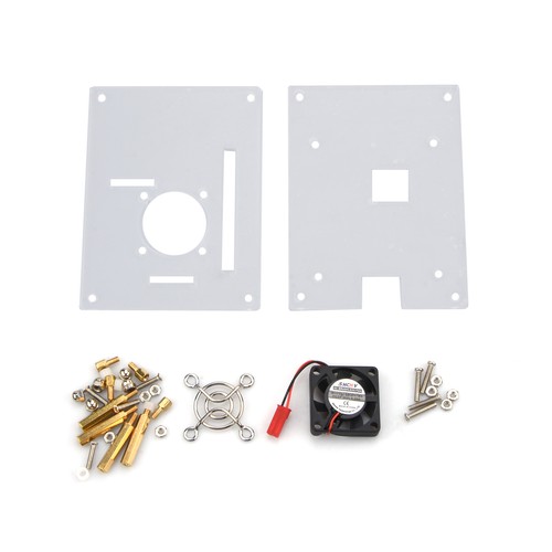 Arcylic Clear Case Box Enclosure Fan Heatsink For Raspberry Pi 3/2 Model B/B+ B - Afbeelding 3 van 7