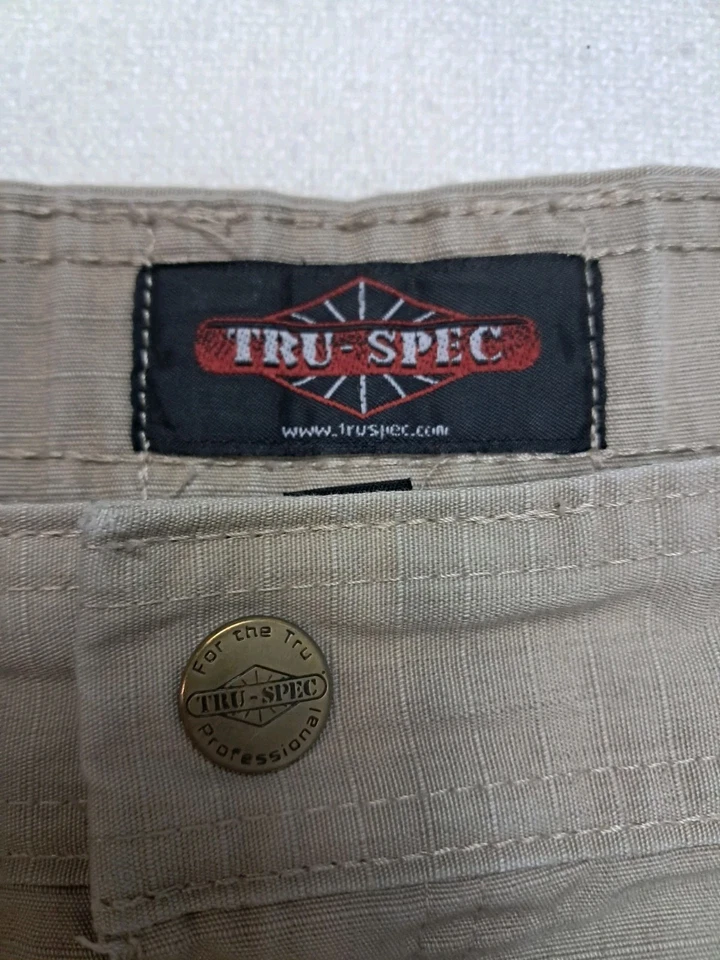 Tru-Spec Hombres Talla 46 Exterior Táctico Ripstop Carga Pantalones Cortos Caqui Tostado 8" Entrepierna Foto 4 de 4