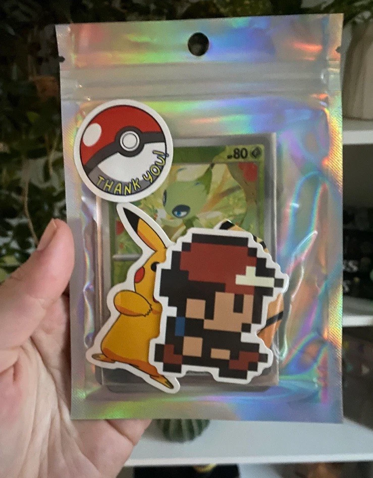 Карта покемонов и наклейка вечеринка подарок пользу, подарочная сумка, день рождения, вечеринки пользу - Изображение 3 из 4