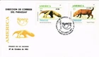 Dr Jim Stamps Paraguay 1993 Air Mail America Upaep Native Fauna 2V Set Fdc