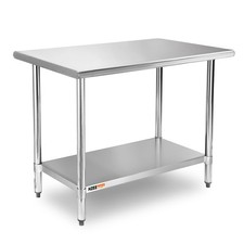 Stainless Steel Table for Prep & Work 24 x 36 inches,3ft,Heavy Duty Metal Tab...